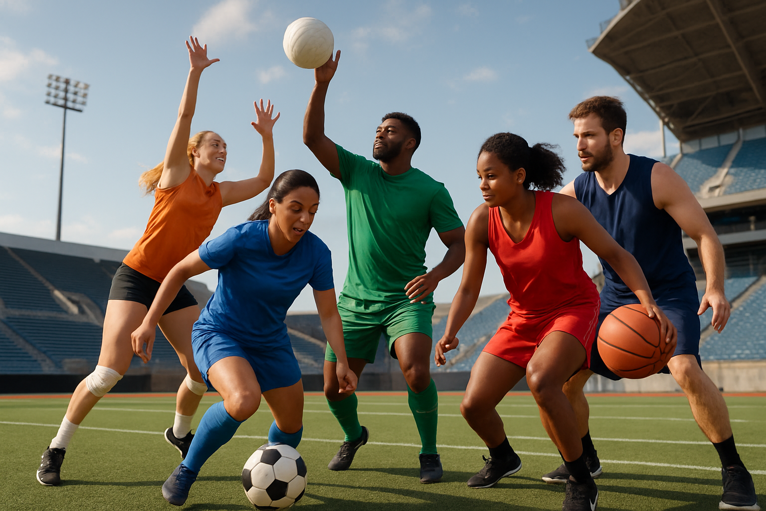 women 6 man sport